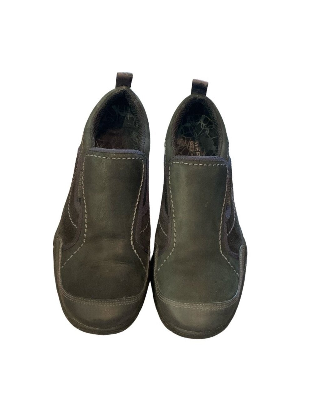 Womens Merrell Mimosa Moc Black Slip On Casual Shoes Sz 8.5 Hiking Trail Outdoor